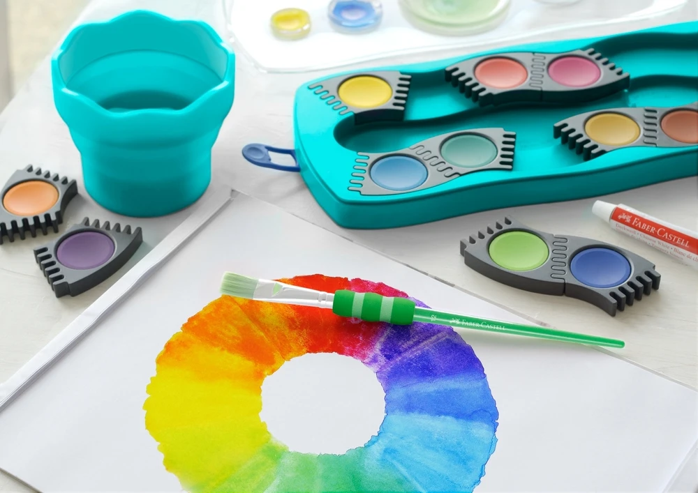 Indelis vandeniui Faber-Castell Clic&Go, turkio spalvos