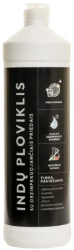 Indų ploviklis su dezinfekuojančiais priedais, 1 l