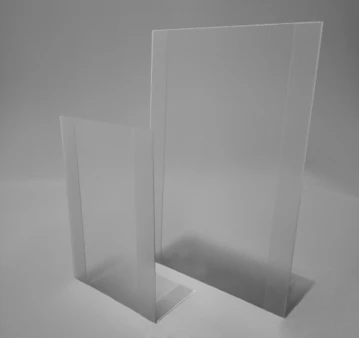 Informacinis laikiklis L formos HD, A5, vertikalus, plono plastiko