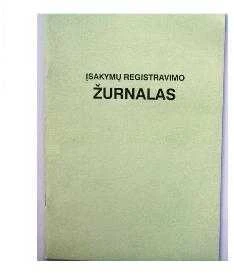 Įsakymų registras, A4, vertikalus, 24 lapų