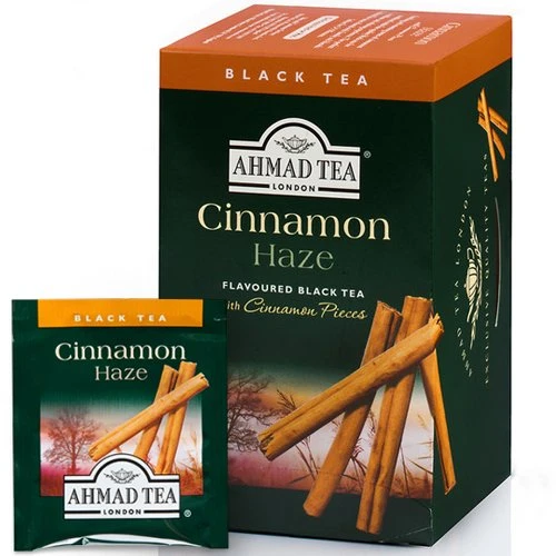 Juodoji arbata Ahmad Cinnamon, 20x2g