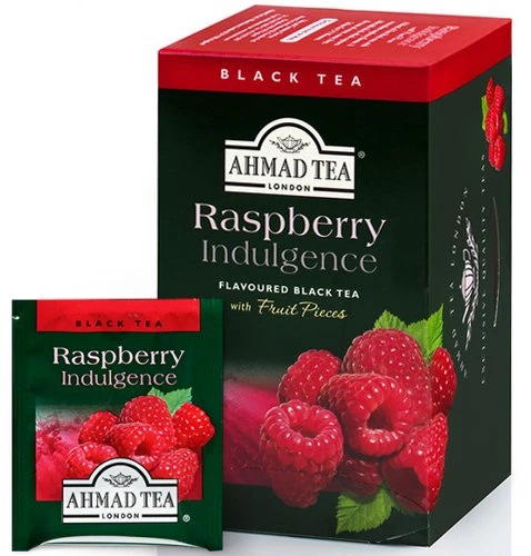 Juodoji arbata Ahmad Raspberry, 20x2g