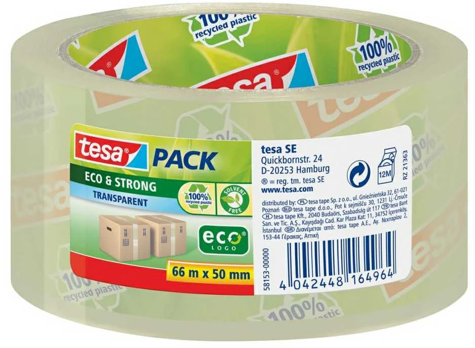 *Juosta pakavimo TESA 50mmx66m ekologiška skaidri