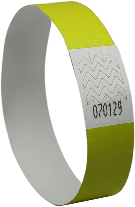 Avery Zweckform Kontrolinė renginių apyrankė Tyvek neoninės geltonos spalvos 265x19mm