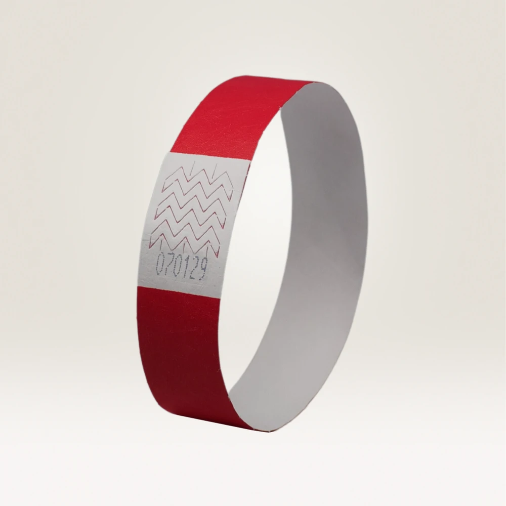 Avery Zweckform Kontrolinė apyrankė Tyvek 265x19mm, neoninės raudonos spalvos