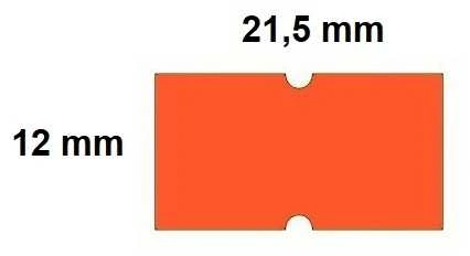 Lipnios etiketės į kainų ženklintuvus, 21,5x12mm, 1000 etik., raudonos sp.