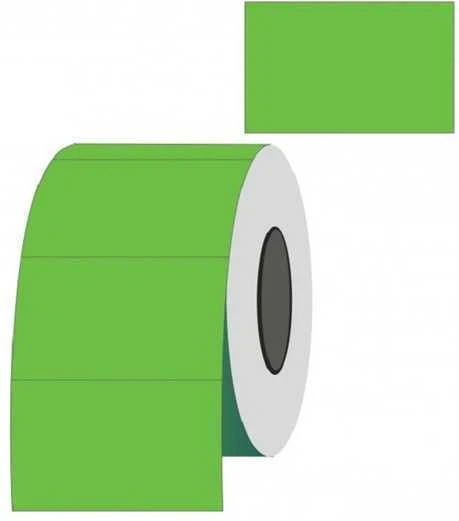 Kainų etiketės 26x16mm, stačiakampės, 1000vnt, žalios spalvos