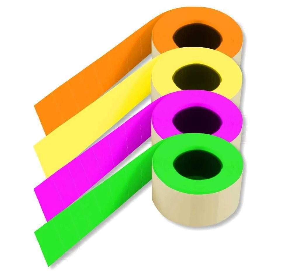 Technoinform Kainų etiketės 26x16mm, stačiakampės, 1000vnt, baltos spalvos