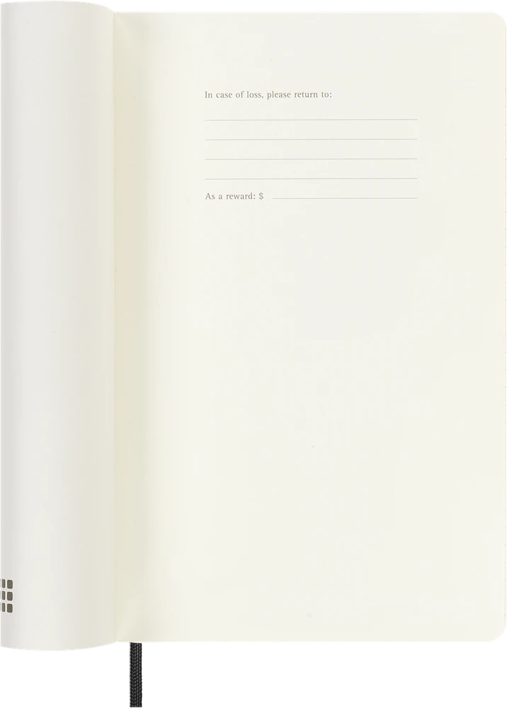 Bookshop Kalendorius-užrašų knygelė Moleskine 18 mėnesių 2025/26 13x21cm, savaitės, minkštas viršelis, juoda spalva