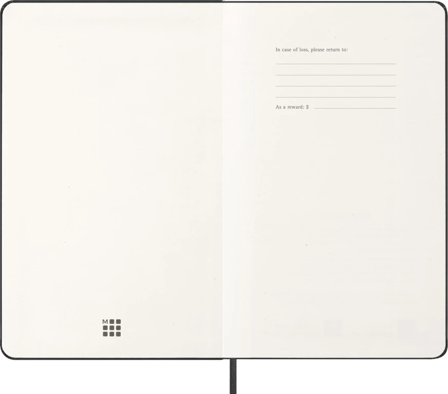 Kalendermärkmik Moleskine PRO 2027 13x21cm, nädal V, kõvad kaaned, must