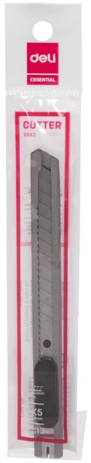 Kanceliarinis peiliukas DELI, 9mm, metalinis