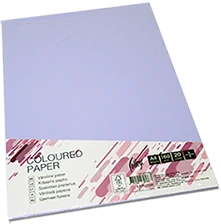 Kartonas College, A4, 160g/m2, levandų violetinės spalvos, LA12, 20lapų