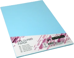 Kartonas College A4/20l, 160g/m2, vidutinio mėlynumo spalvos, MB30