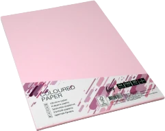 Kartonas College OPI74 A4,160g/m2,20 lapų, rožinės spalvos