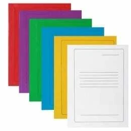Kartoninis segtuvėlis SMLT, A4, 300g, baltas su spauda, kartoninis
