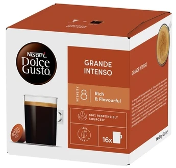 Nescafe Dolce Gusto Grande Intenso Kava, 16 kapsulių dėžutėje