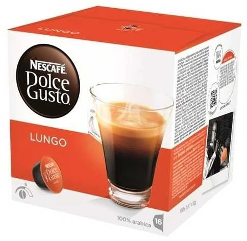 Nescafe Dolce Gusto Lungo Kava, 16 kapsulių dėžutėje
