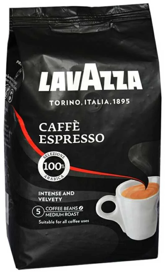 Lavazza Caffe Espresso Coffee Beans, 100% Arabica, 1000 g