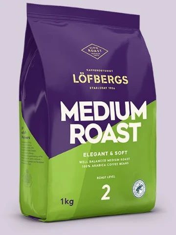 Kavos pupelės Lofbergs Medium Roast, 1kg