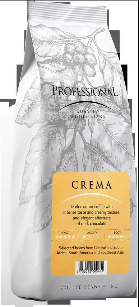 Melna Coffee Kavos pupelės PROFESSIONAL CREMA, 1kg