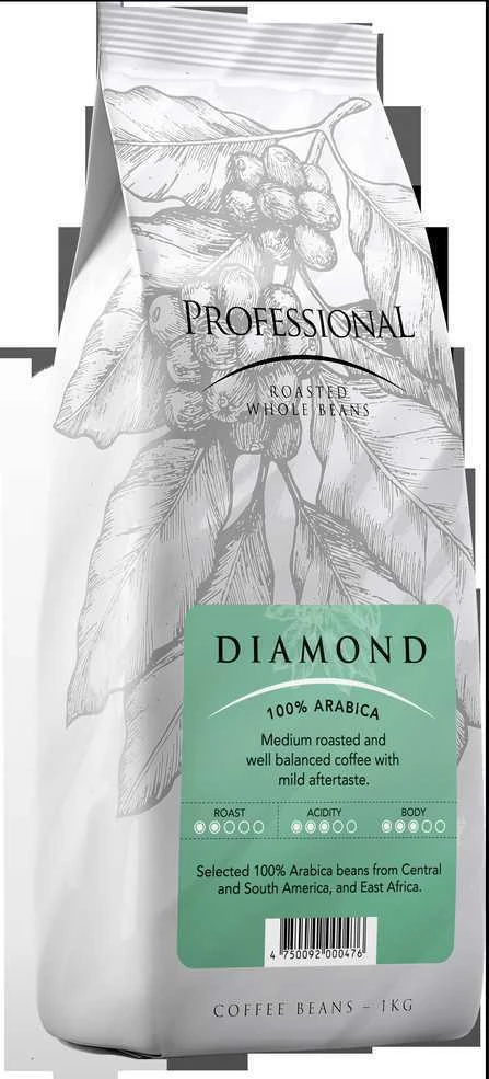 Melna Coffee Kavos pupelės PROFESSIONAL DIAMOND, 1kg
