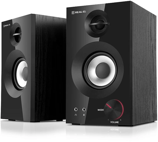 Kompiuterio kolonėlės Kolonėlės REAL-EL S-420 juodos spalvos