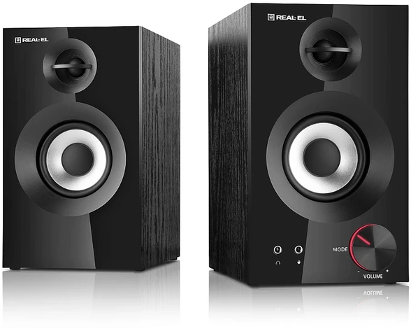Kompiuterio kolonėlės Kolonėlės REAL-EL S-420 juodos spalvos