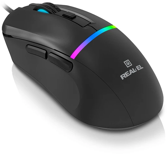 Kompiuterinė pelė REAL-EL RM-530 juodos spalvos