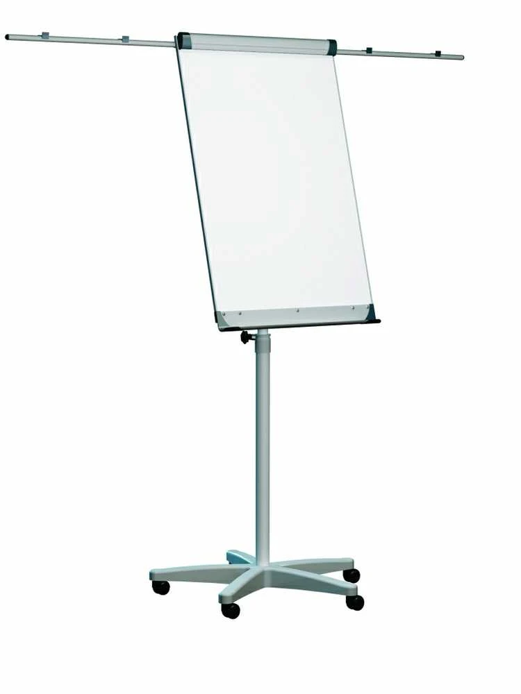 Konferencinis stovas 2×3, Mobilechart TF02, 74x100cm, su ratukais, šoninėmis juostomis, aliuminio rėmu