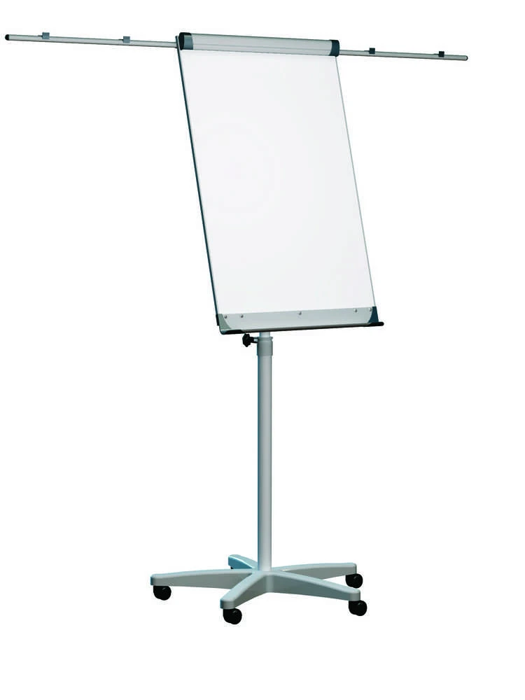 Konferencinis stovas 2×3, Mobilechart TF02, 74x100cm, su ratukais, šoninėmis juostomis, aliuminio rėmu
