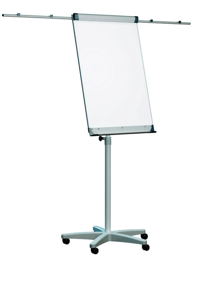 Konferencinis stovas 2×3, Mobilechart TF02, 74x100cm, su ratukais, šoninėmis juostomis, aliuminio rėmu