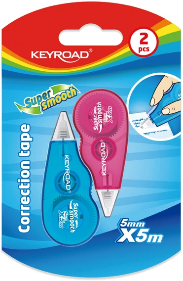 Korektūros juostelė Keyroad mini PET, 5mmx5m 2vnt./pak.