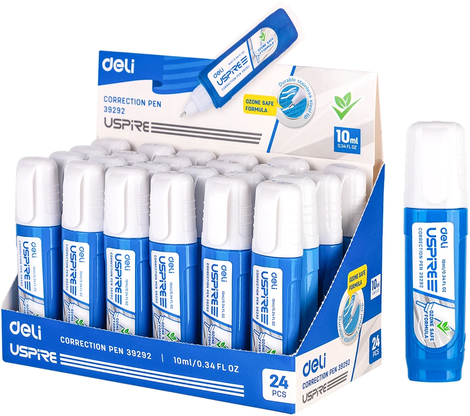 Korekcinis pieštukas DELI 10ml su metaliniu antgaliu