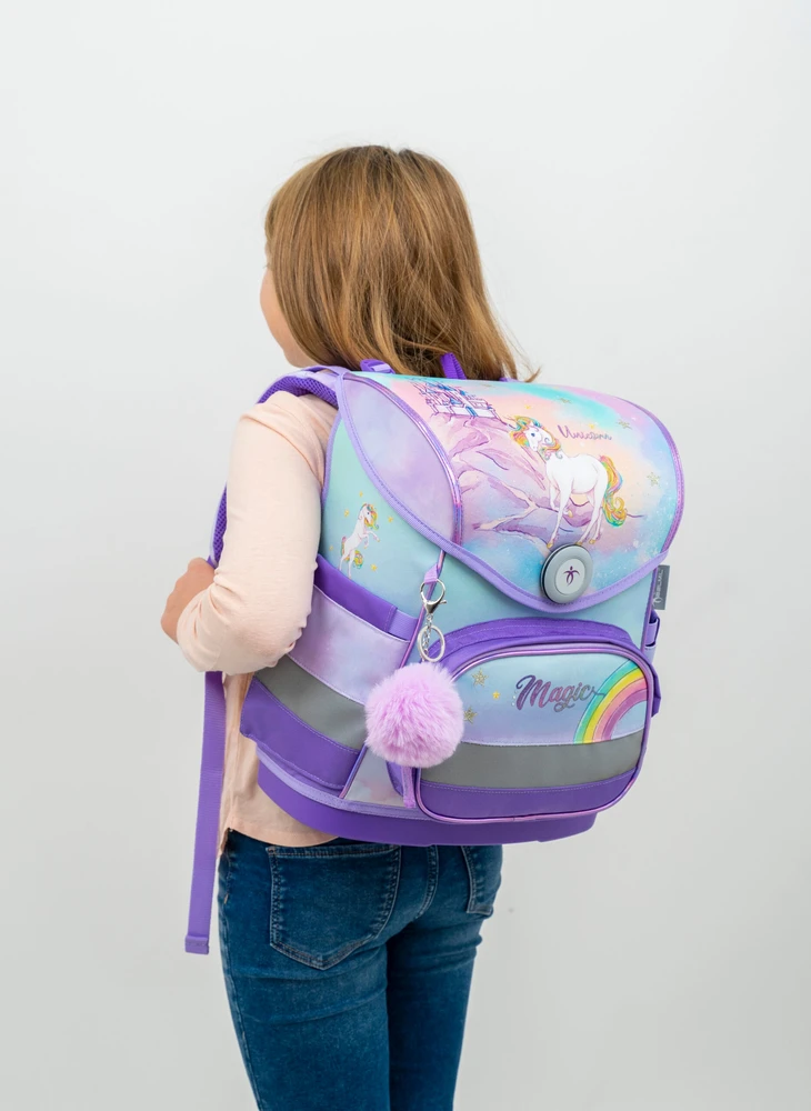 Kuprinė Belmil 405-41/AG Rainbow Unicorn Magic