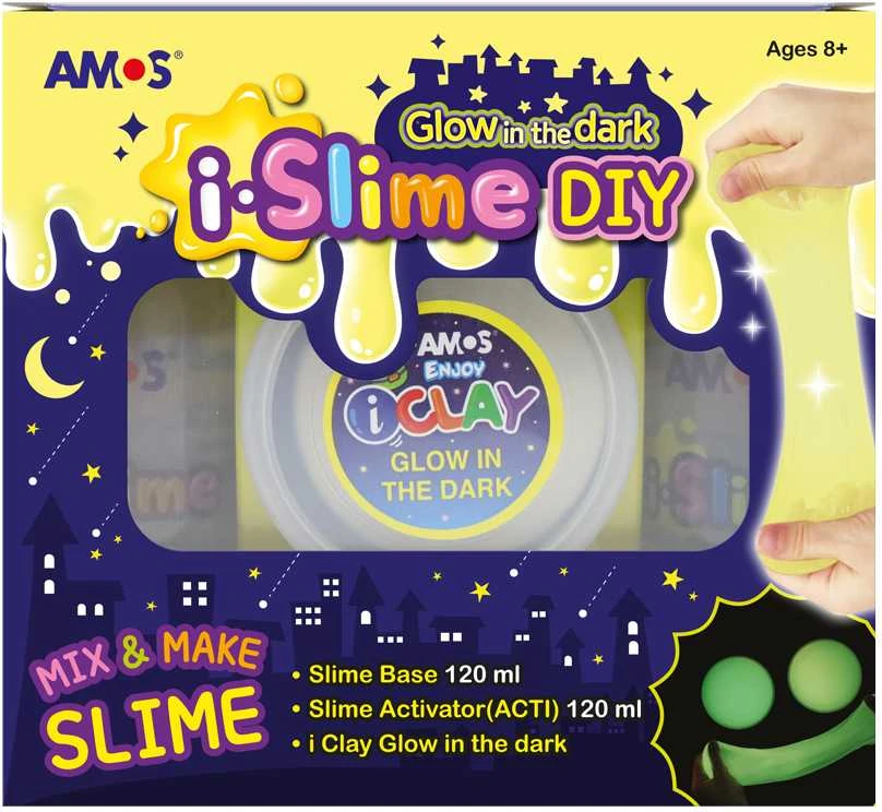 Kūrybinis Slime masės gaminimo rinkinys Amos iSlime Glow in the Dark