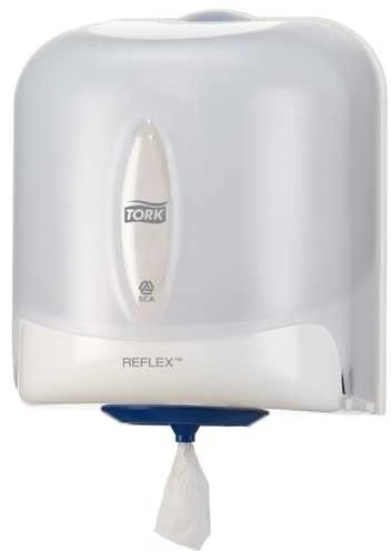 Popierinių rankšluoščių dozatorius TORK Reflex M4, 255 x 239 x 331 mm, balta sp. (473190)