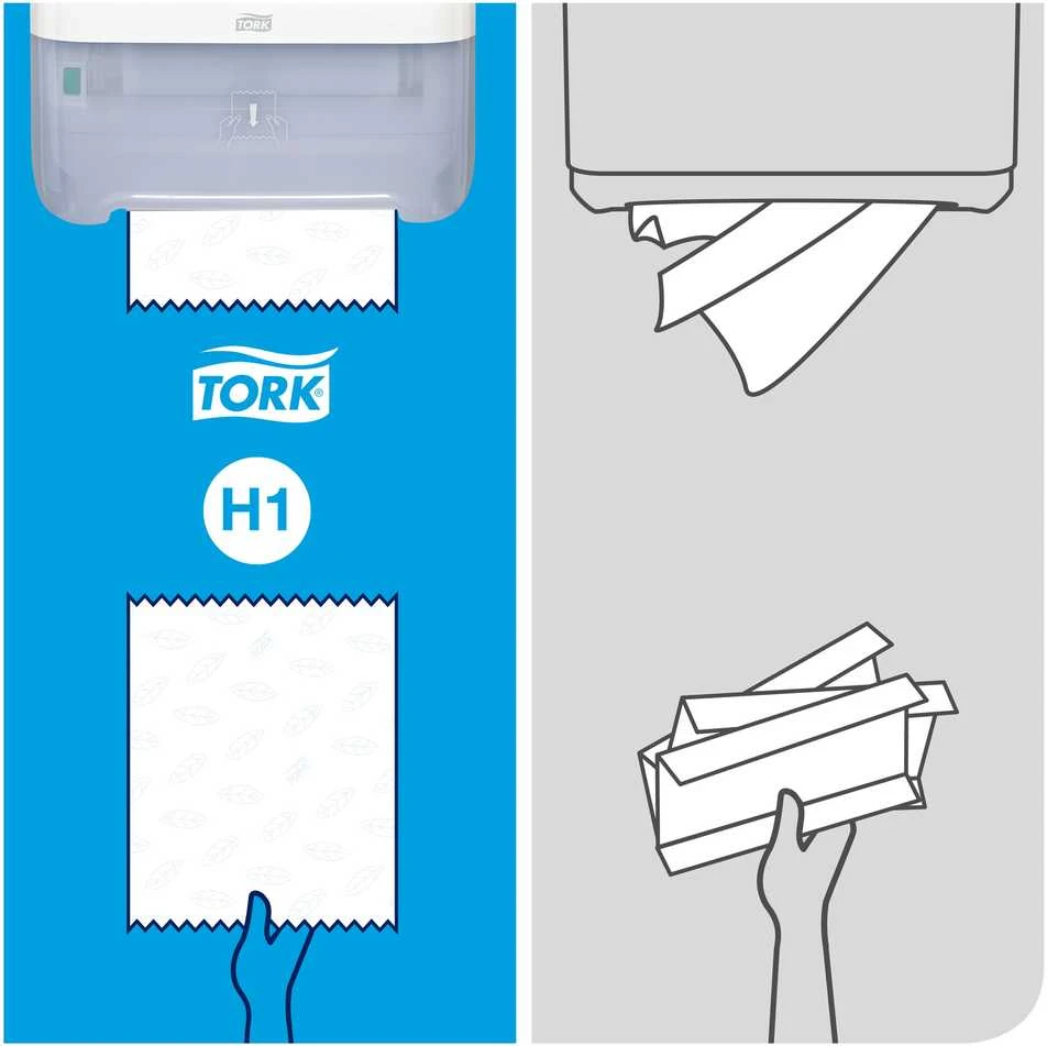Laikiklis rankšluosčiams Tork Matic H1 (551000), baltos spalvos, plastikinis