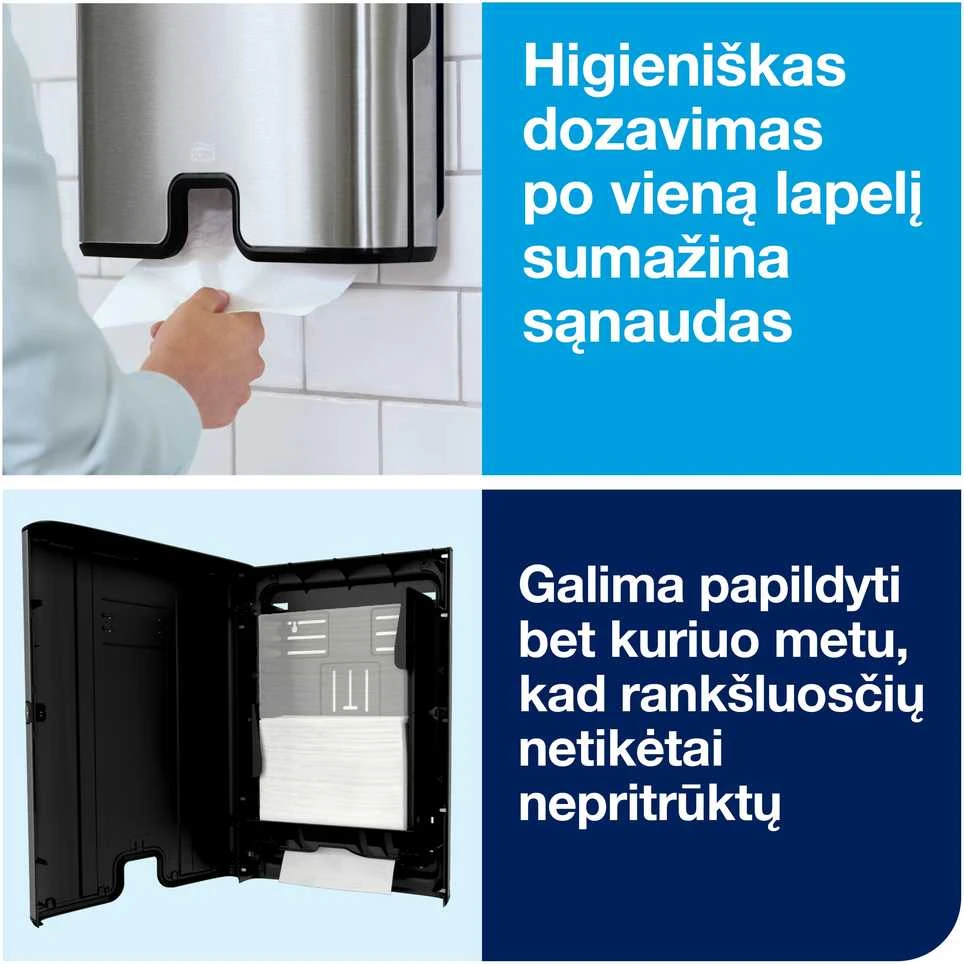 Laikiklis popieriniams rankšluosčiams TORK Express Multifold, 468 x 317 x 101 mm (460004)