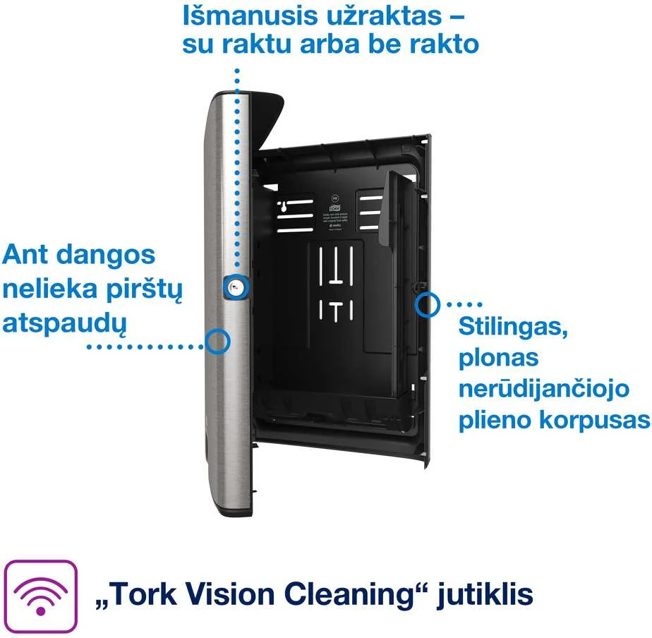 Laikiklis popieriniams rankšluosčiams TORK Express Multifold, 468 x 317 x 101 mm (460004)