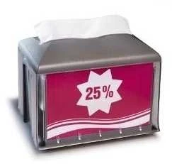 Servetėlių dozatorius TORK XPRESSNAP TABLETOP, 20,1 x 15,5 x 15 cm, šv. pilkos sp. (272613)