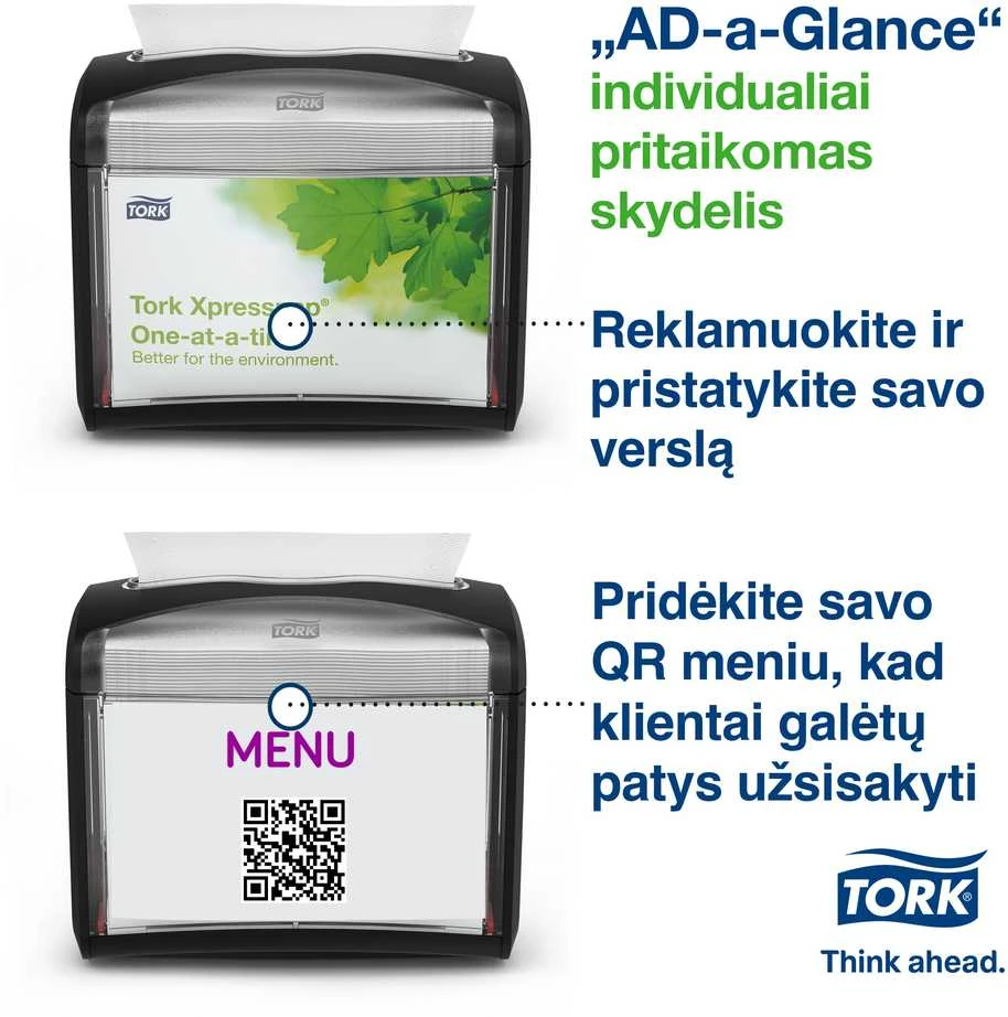 Servetėlių dozatorius TORK XPRESSNAP TABLETOP, 20.1 x 15.5 x 15 cm, (272611)