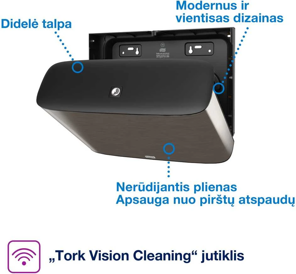 Laikiklis tualetiniam popieriui TORK Mini Jumbo, 355 x 254 x 133 mm (460006)