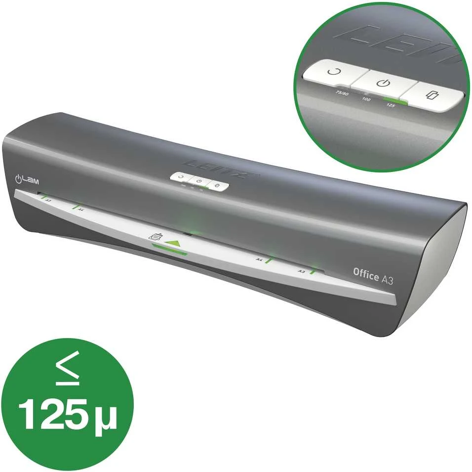 Laminavimo aparatas LEITZ iLAM OFFICE, A3, sidabro sp.