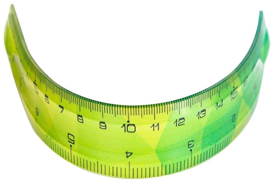 Liniuotė DELI, 20 cm, EcoPVC, lanksti