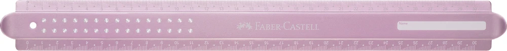 Liniuotė Faber-Castell Sparkle, 30cm violetinės spalvos