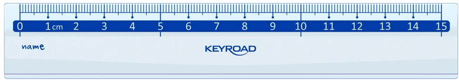 Liniuotė Keyroad, 15cm, skaidri