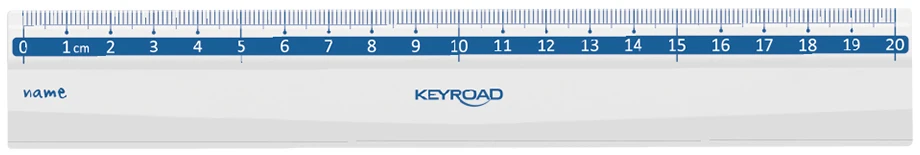 Liniuotė Keyroad, 20cm, skaidri