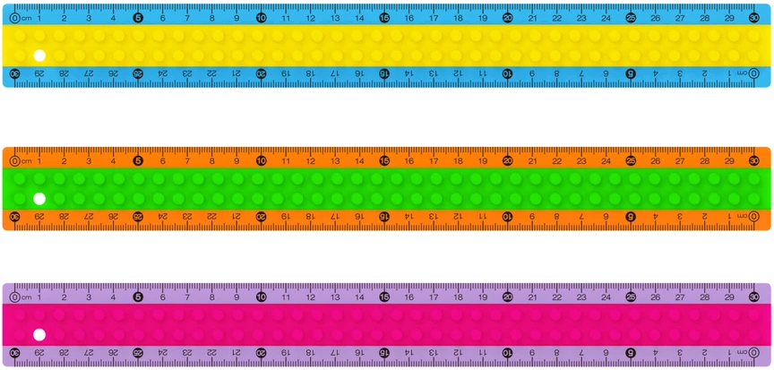 Pbs Connect Liniuotė Keyroad, 30 cm, LEGO dizainas