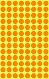 Lipdukai AVERY, apvalūs, Ø8mm, 416vnt, oranžinė