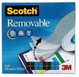 3M Lipni juostelė SCOTCH MAGIC, 19 mm x 33 m, nuimama